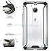 Poetic Affinity Series Slim Fit Dual Material Protective Bumper Case for HTC Bolt (2016) Black/Clear