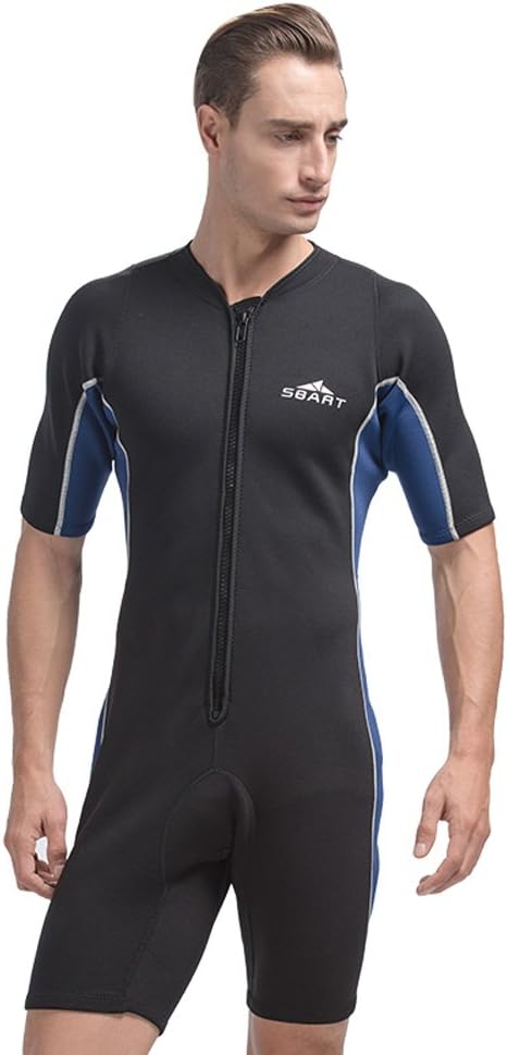 Unisex Short Sleeve 2MM Neoprene Wetsuit Men for Surfing One Piece Triathlon Scuba Diving Spearfishing Wetsuit Women Surfing