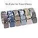 JASGOOD Unisex Nickel Free Belt 1.5 In Nylon Adjustable Web Belt with Plastic Buckle