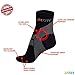 ZaTech Plantar Fasciitis Sock, Compression Socks (Black/Gray, Medium)