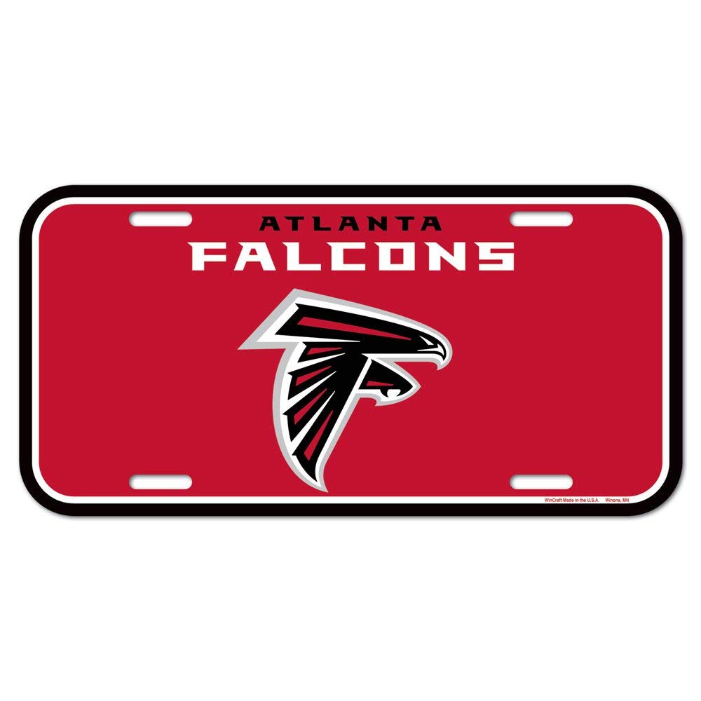 NFL Atlanta Falcons License Plate, Team Color, One Size — image 1