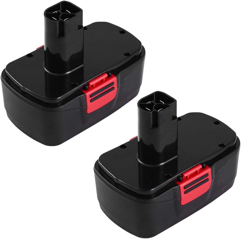 19.2 Volt 3.8Ah Ni-MH Replace for Craftsman 19.2 Volt Battery Diehard C3 1323903 130279005 11375 1323517 315.115410 315.11485 315.114852 Cordless Drill Tool Battery 2 Pack