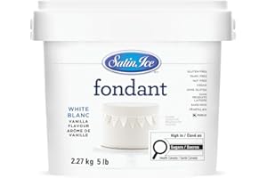 Satin Ice White Fondant, Vanilla, 2.27 Kilogram