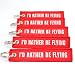 Rotary13B1 I'd Rather BE Flying - Red/White - 5pcs