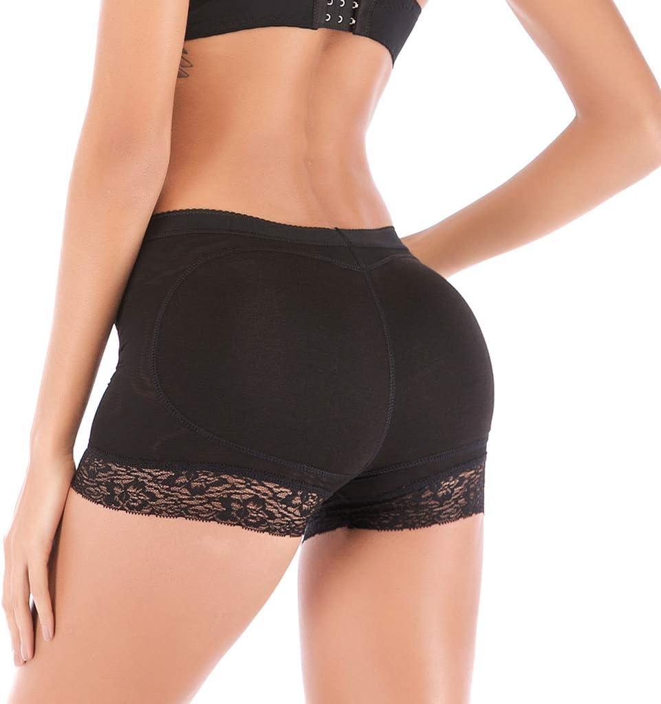 SLTY Seamless Butt Lifter Hip Enhancer Pads Shapewear Lace Padded Control Panties