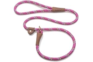 Mendota Pet Slip Leash - Dog Lead and Collar Combo - Made in The USA - Raspberry Confetti, 1/2 in x 6 ft - for Large Breeds