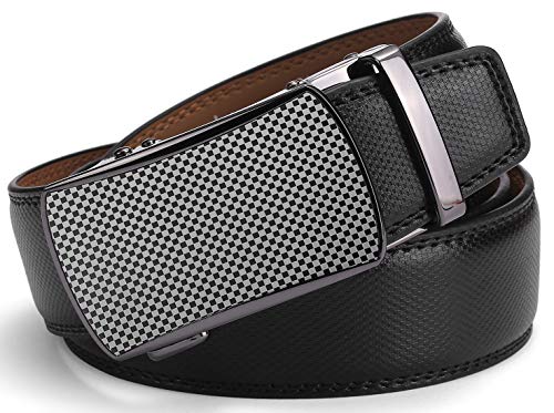 Men's Belt - Autolock Leather Ratchet Dress Belt for Men With Automatic Buckle - Enclosed in an Elegant Gift Box