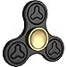 The Anti-Anxiety 360 Fidget Spinner [ALLOY METAL] Tri Spinner Figit Hand Toy for Relieving ADHD, Anxiety, Boredom Spins 3-5 Minutes (Black)
