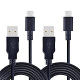 i-Kawachi(TM) 2Pcs 10ft PS4 Controller Charging Cable for Playstation 4 Dual Shock 4 Charge and Play (fit Xbox One Controller)