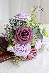 Breeze Talk Artificial Flowers Plum Roses 25pcs