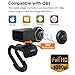 AUSDOM HD Webcam 1080P with Microphone, USB Computer Web Camera, OBS Live Streaming Webcam, Widescreen Video Camera for Calling & Recording,Laptop Desktop Webcam for YouTube Xsplit Mixer Skype Twitch