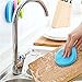 Food-Grade Silicone Dish Sponge -Angerico Antibacterial Magic Sponge - Mildew-Free Dishwashing Better Sponges - Dishwasher Safe Dish Brush -Smart Kitchen Scrubber Kitchen Accessories (7 Pack)