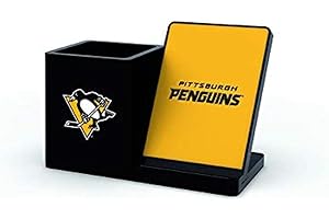 SOAR NHL Wireless Charger and Desktop Organizer, Pittsburgh Penguins