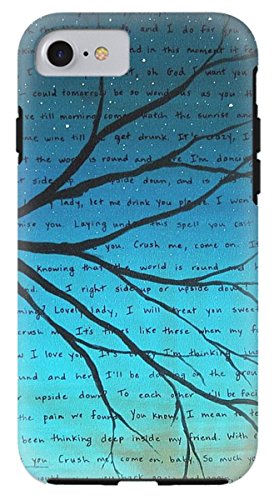 iPhone 7 Case "Dave Matthews Band Crush Lyric Art - Blue" by Pixels