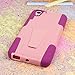 HTC Desire Eye Case, MPERO IMPACT X Series Dual Layered Tough Durable Shock Absorbing Silicone Polycarbonate Hybrid Kickstand Case for Desire Eye [Perfect Fit & Precise Port Cut Outs] - Pink