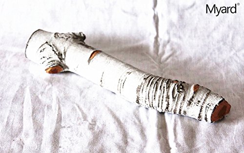 PayandPack 11" Sierra Birch Style Individual Fire Gas Log for Natural Gas/Liquid Propane Fireplace