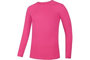 Anawakia Youth Boys Compression Shirt Long Sleeve Kids Football Baseball Soccer Undershirt Quick Dry Athletic Base Layer