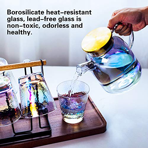 Drinking-Glasses-Set-of-2-Rainbow-Colored-Stemless-Wine-Glass-Embossed-Bar-Shot-Glassware-for-Water-Whiskey-Cocktails-Birthday-Gifts-for-WomenFriendsCoupleTeen-Girl-350ml