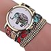 Creazy Women Girl Rhinestone Elephant Pattern Quartz Bracelet Wrist Watch (BK) primary