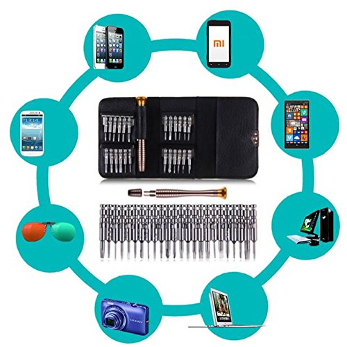 25 in 1 Screwdriver Set Mobile Phone Repair Tool Kit Multitool Hand Tools for Watch Tablet PC - Thumbnail 4