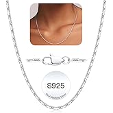 GEMAZE Italian 1.3mm Snake Chain 14K Gold Plated 925 Sterling Silver Chain Necklace for Women, Non-Tarnish, Tangle-Free, Silky-Smooth, Gift-Ready Luxury Chain