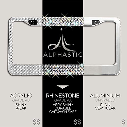 1 Glass+Diamond+License+Plate+Frame