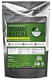 Organic Matcha Green Tea Powder, Authentic Japanese Origin, Premium Quality Culinary Grade (Smoothies, Lattes, Baking, Recipes) - Antioxidants, Energy Boost - Kyoto Dew Matcha [100g Value Size]
