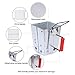 REDCAMP Collapsible Charcoal Chimney Starter for Lawn and Patio,Silver