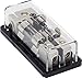 InstallGear 4/8 AWG Gauge AGU Fuse Holder Distribution Block 4 Gauge In to (2) 8 Gauge Out with 100A Fuses