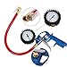 Wonderoto Tire Inflator with Gauge with Maximum 150 Psi- Great Handle-Easy to Use- Work with all Tires-Color Blue and Red