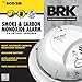BRK Electronics SCO2B Smoke and Carbon Monoxide Alarm with 9V Battery (2 Pack)
