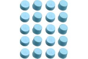 SeonFook 20Pcs Blue Replacement Valve Caps for Car Air Conditioning, Leakproof R134a AC System Charging Port Caps Valves Air Conditioning caps with 10 Caps Low Side Port, 10 Caps High Side Port