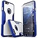 iPhone 6S Plus Case, Blue White *Bonus Glass* with Tempered Glass Screen Protector Saves Phone & LCD Yet Slim and Stylish in Popular Colors - Get Better Photos, for iPhone 6 Plus (2014) / 6s Plus (2015)- Navy by SaharaCase