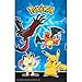 Pokemon Party Supplies Pack for 16 Guests: Straws, Dinner Plates, Luncheon Napkins, Cups, and Table Cover