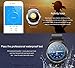 SMA-Round Smart Watch for Android Phones and iPhones,Smart Watches for Android Heart Rate Monitor,Remote Camera Band Fitness Tracker,Smart Watches for Men Women,Black-Steel Strap
