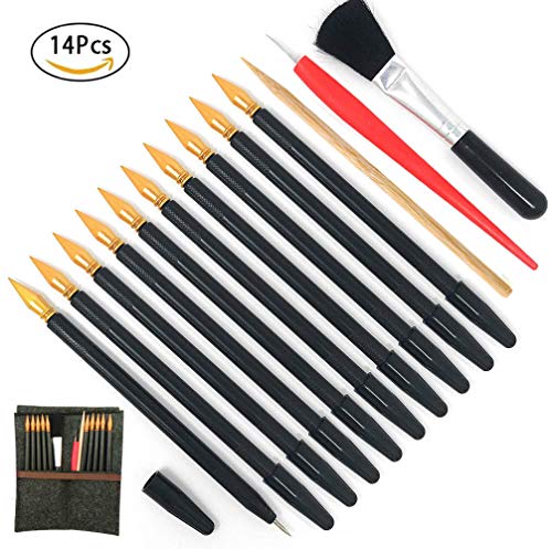 Scratch Tools, Scratch Color Pen Dual Tip Scratch Coloring Stylus Paper Art Set for for Kids Art Supplies 14 PCS