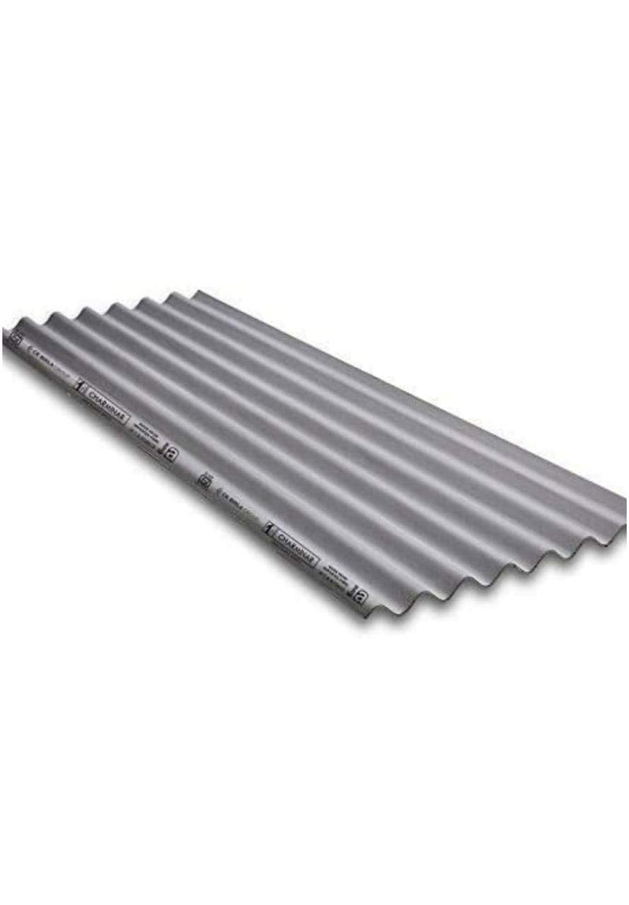 Manish Coloured Fibre Cement Roofing Sheets (2 Meter, Grey) Amazon