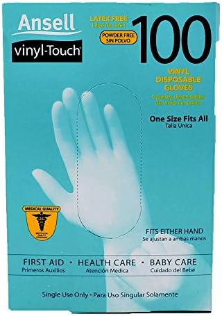 Ansell Vinyl Touch Gloves, 100ct