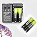 4X 5800mAh Li-ion 18650 3.7V Rechargeable Battery + 2X Smart Charger TOKEYLA Ship From USA