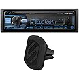 UTE-73BT, Single-DIN Digital Media Receiver w/Bluetooth, USB & Auxiliary - Includes Magnetic Vent Mount for Phones (Does Not Play CDs)