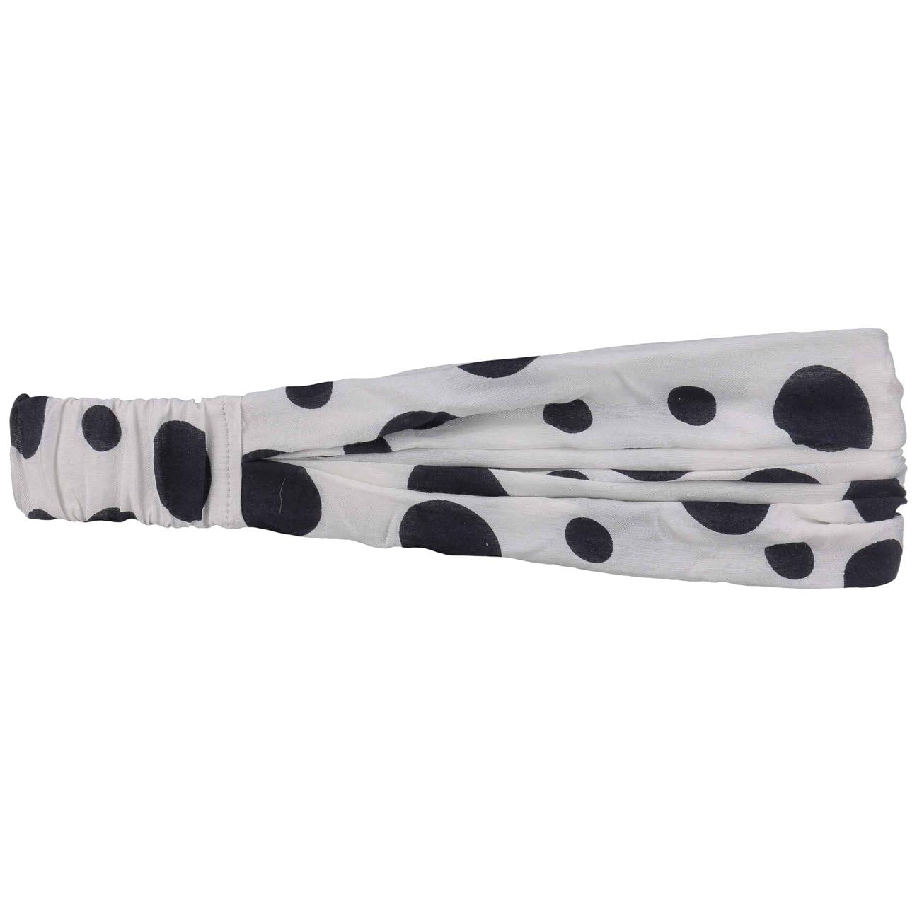 Lipodo 3 in 1 Dots Headband Multiform Bandana Headscarf Women Kids Summer 100% Polyester White-Navy