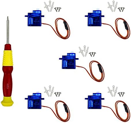 5 Pcs SG90 Micro Servo 9g Servo Motor With Screw Driver for Arduino RC Robot Helicopter Airplane Car Boat Controls