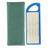 Buckbock Air Filter Kit for Briggs & Stratton 697153 697014 697014 697634 698083 795115 797008 Stens 102-875 Oregon 30-122 Craftsman 33425 John Deere Gy20573 102 105 115 L100 L105 L107