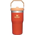 Stanley IceFlow Stainless Steel Tumbler - Vacuum Insulated Water Bottle for Home, Office or Car Reusable Cup with Straw Leak Resistant Flip Cold for 12 Hours or Iced for 2 Days, Tigerlily, 20OZ