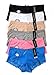 Mamia Women's Basic Cotton Bikini Boyshort Panties w/ Lace 6pk or 12pk (Darlene Boyshorts)