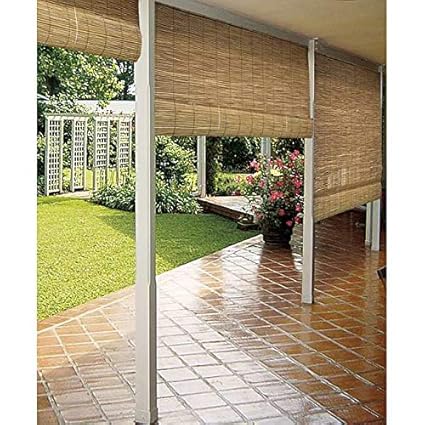 Reed Natural Outdoor Shades Sunshade Bamboo Roller Roll Up Blind