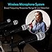 Pyle 4 Channel Wireless Microphone System-Portable UHF Audio Set with XLR Jack-4 Handheld Dynamic Mic, Receiver, Dual Antenna, Power Cable Adapter-for Karaoke, PA, DJ Party Pro PDWM4520