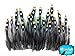 10 Pieces - Natural Gold Jungle Cock Big Eye Loose Feather Fly Tying Craft Supply | Moonlight Feather