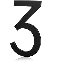 Adhesive Mailbox Numbers, Self Stick 5 Inch House