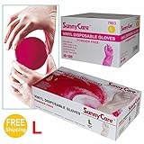 Sunnycare #7803 1000/1cases Vinyl Disposable Gloves Powder Free (Latex Nitrile Free) Large